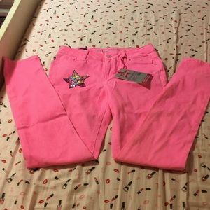 Cute pink skinny jeans